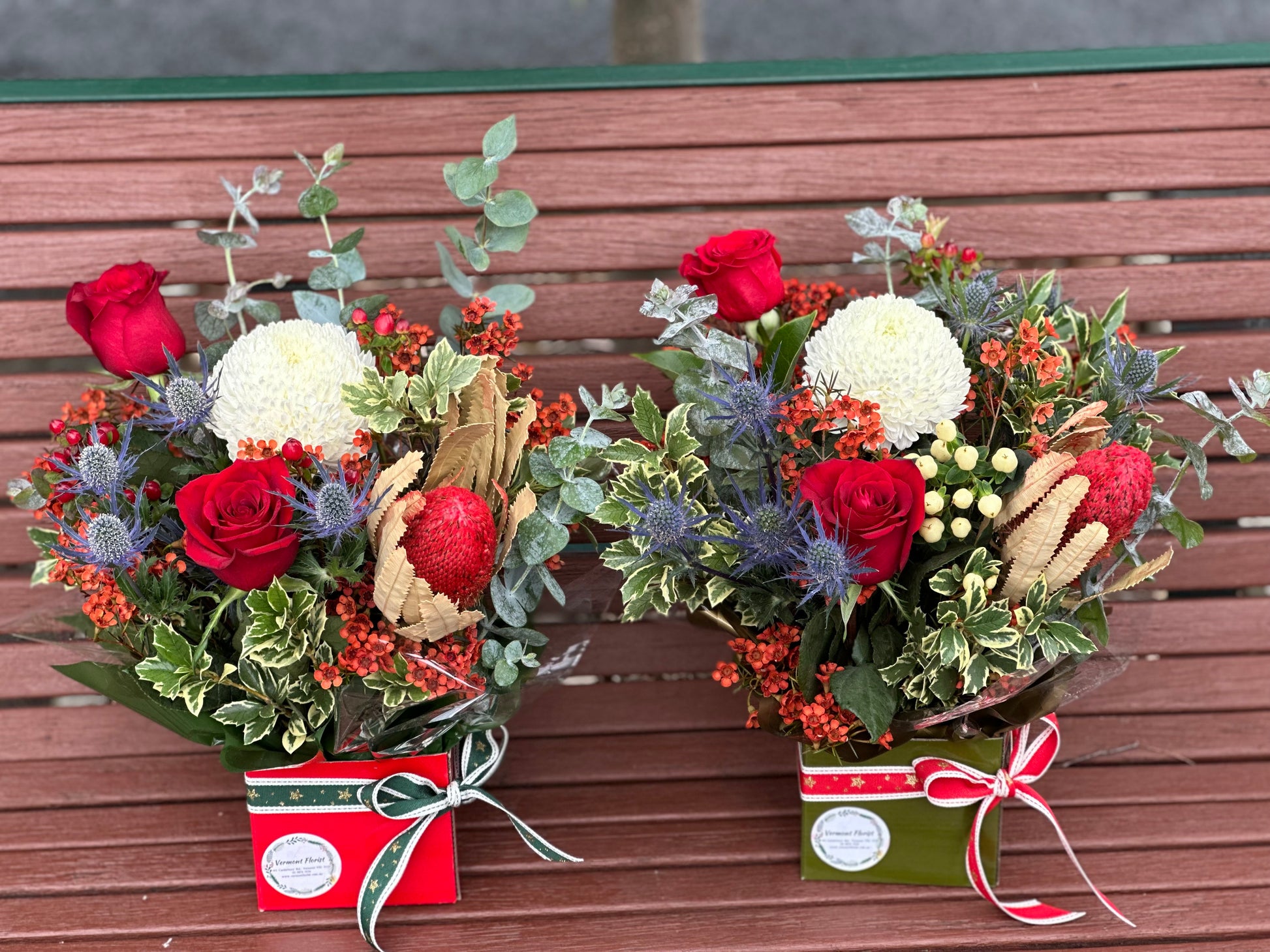 Christmas festive native box - Vermont Florist