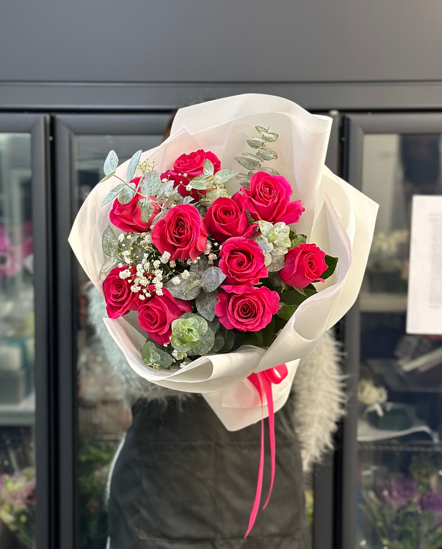 Pink Floyd rose bouquet - Vermont Florist