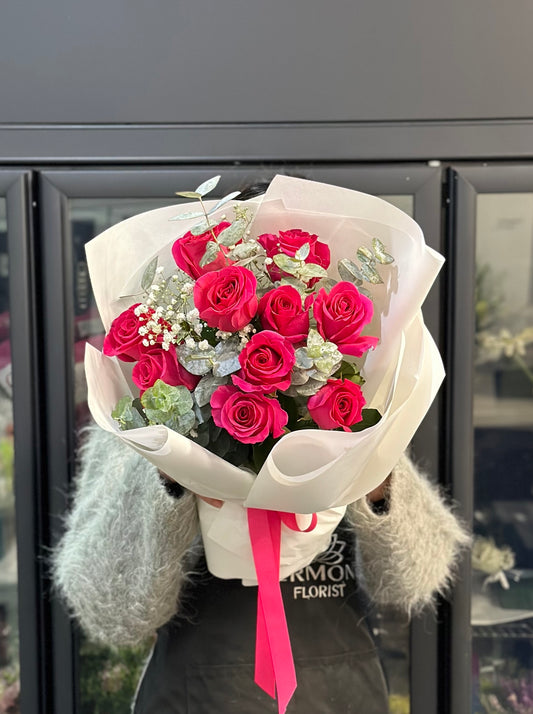 Pink Floyd rose bouquet - Vermont Florist