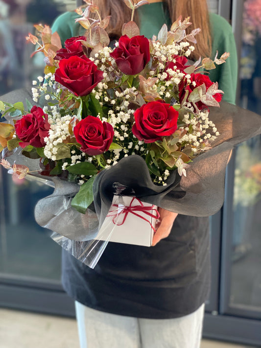 Red rose Box - Vermont Florist