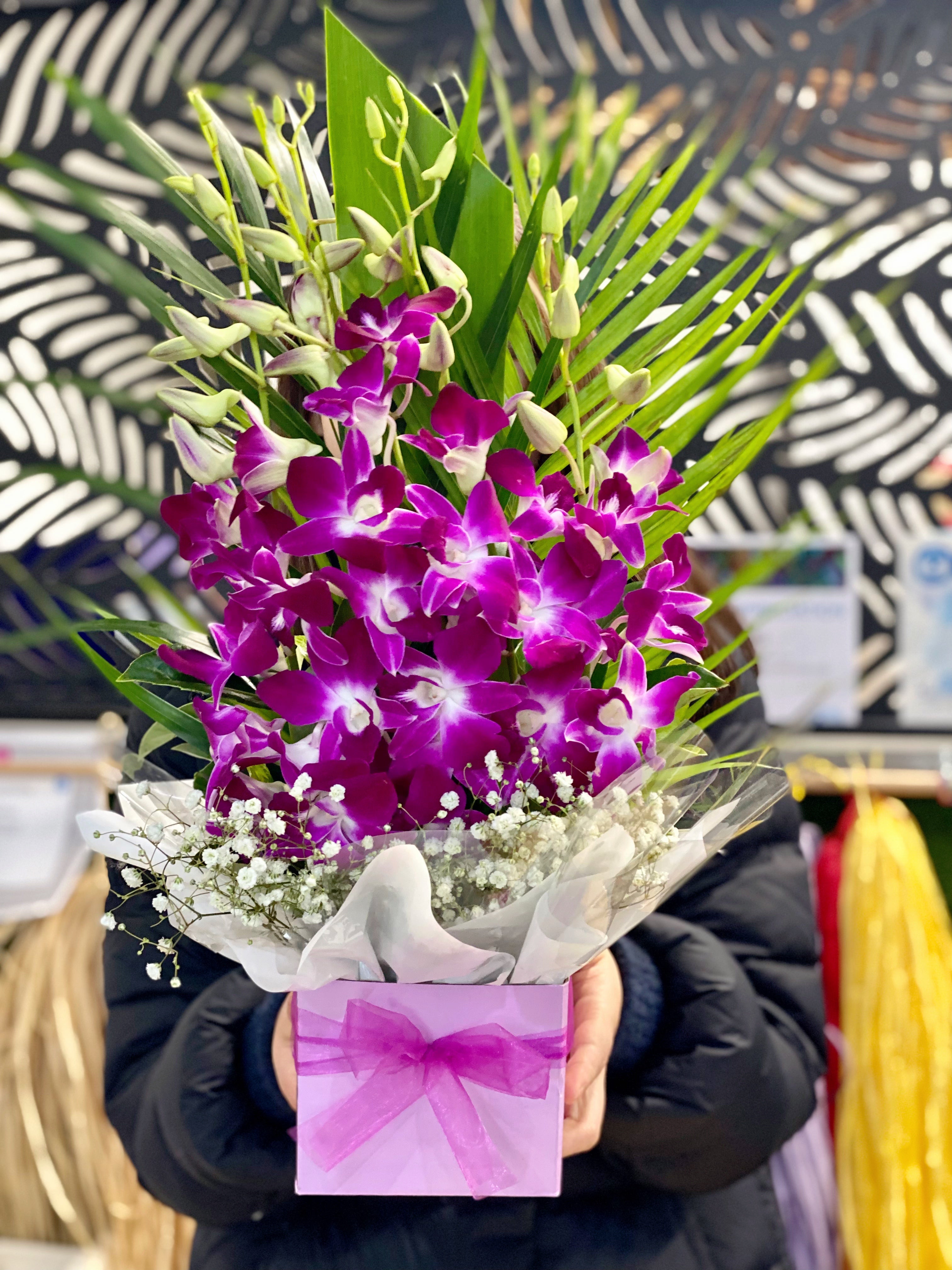 Singapore orchid Box - Vermont Florist