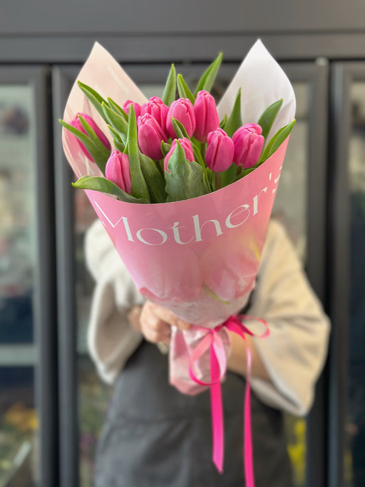 ‘Happy Mother’s Day’ Tulip bunch - Vermont Florist
