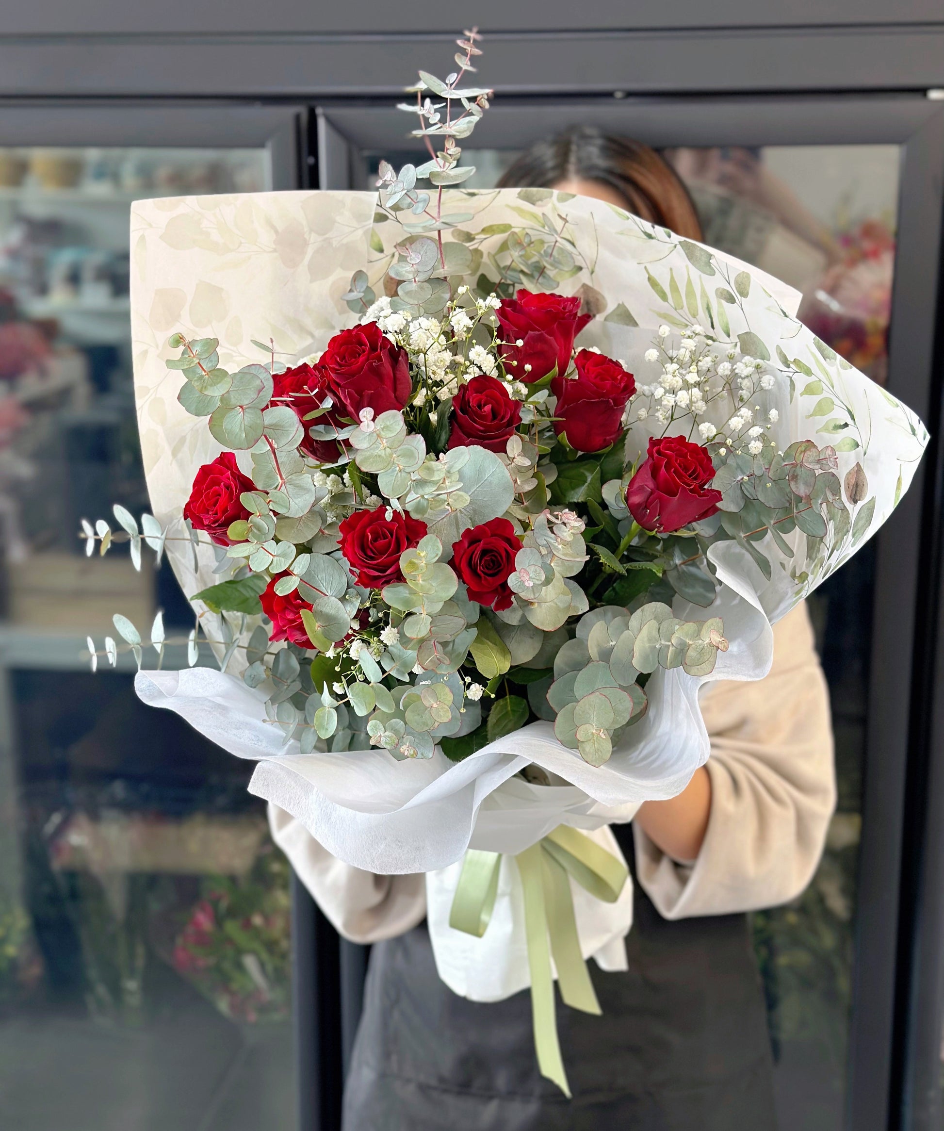 Garden Style Red Romance Bouquet - Vermont Florist