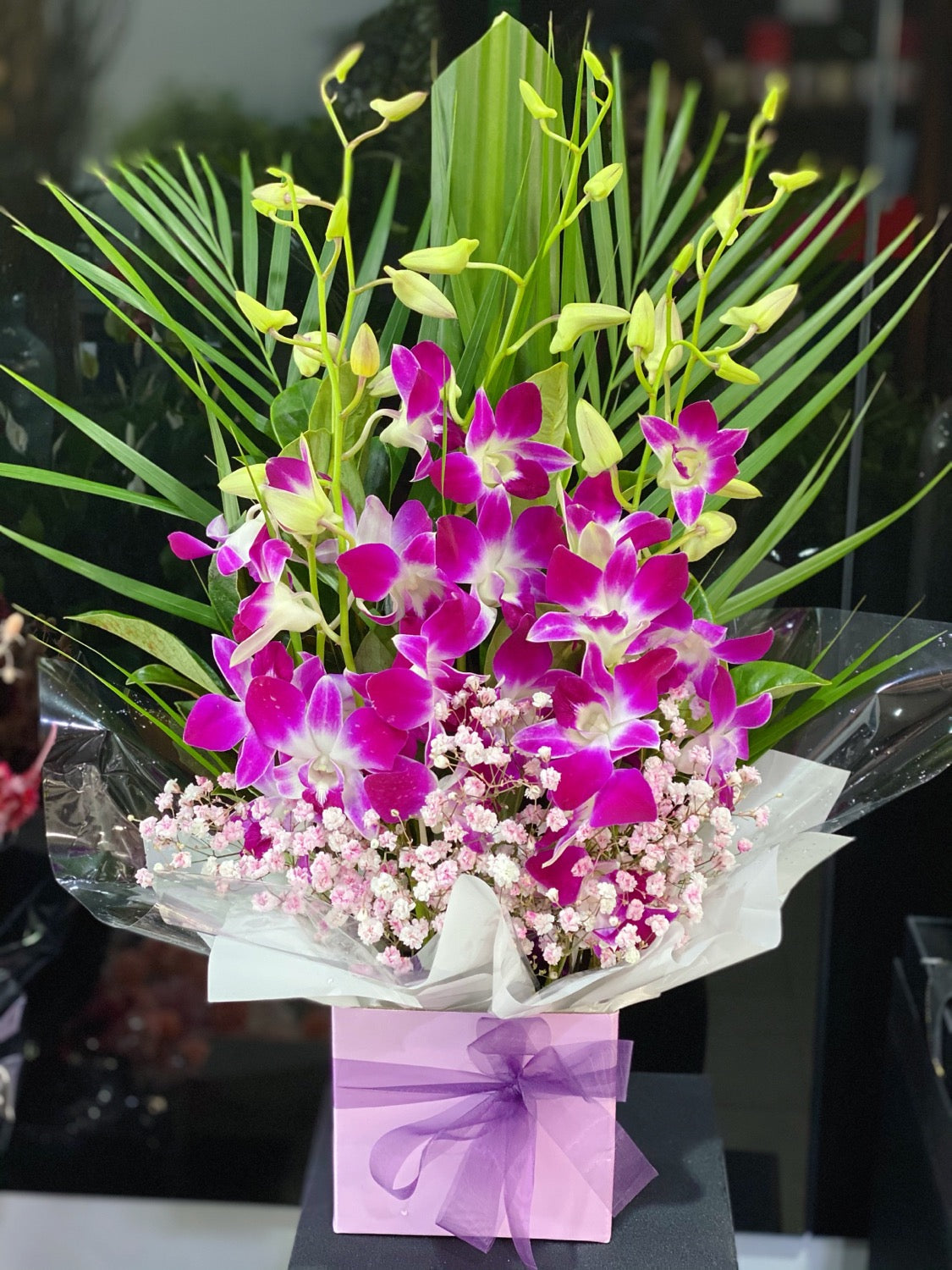 Singapore orchid Box - Vermont Florist