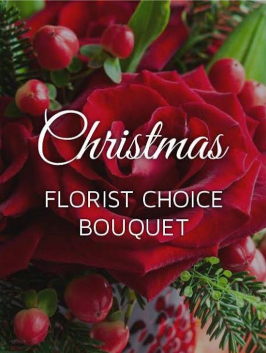 Florist choice Christmas bouquet - Vermont Florist